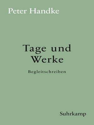 cover image of Tage und Werke